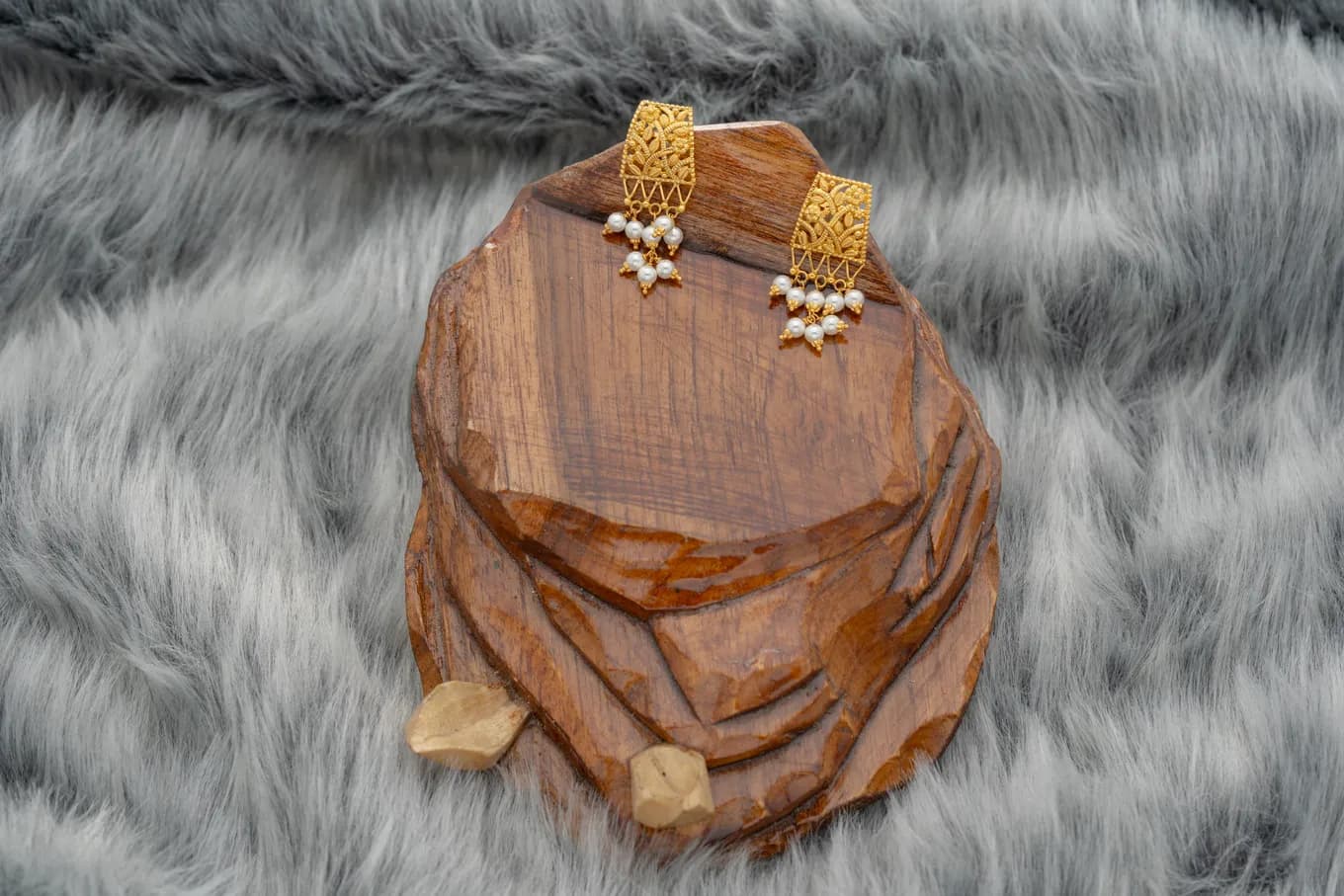 Golden Lawn Drop Earrings