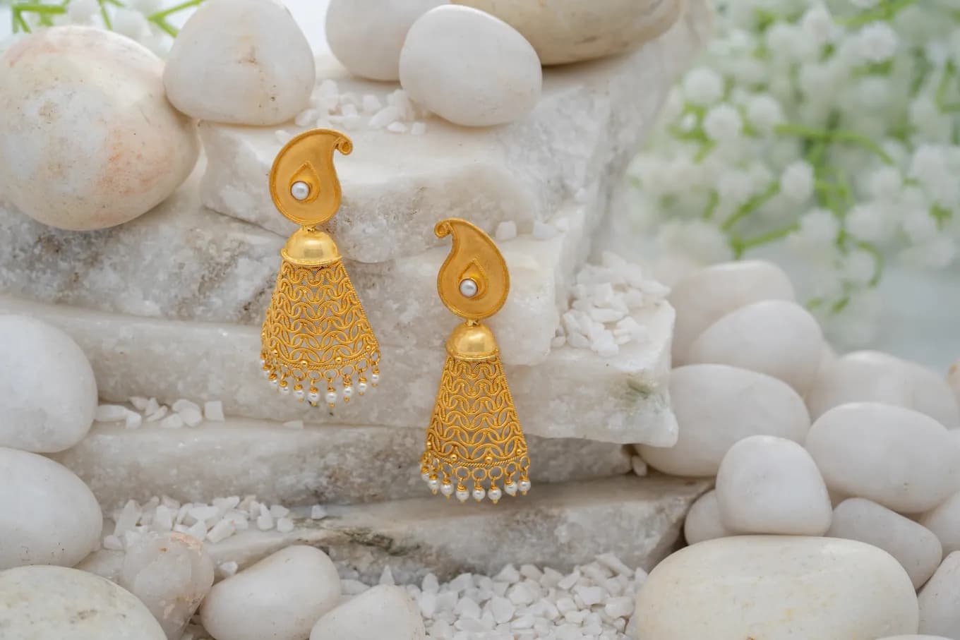 GOLD Chandelier Danglers