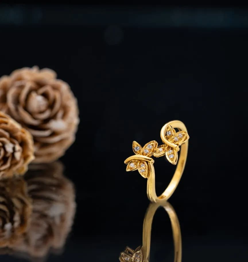 Golden Butterfly Gold Ring