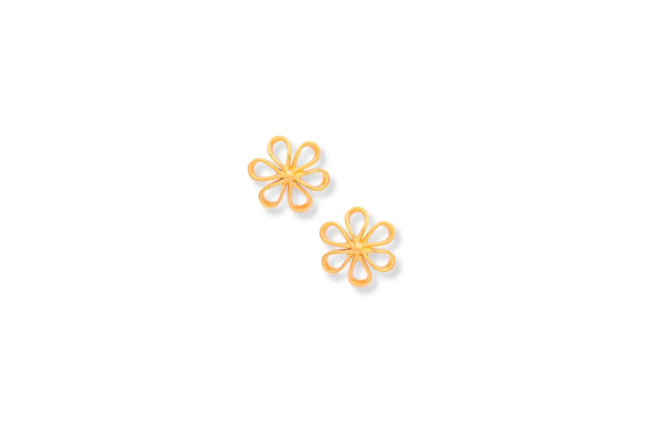 Golden Flower Studs