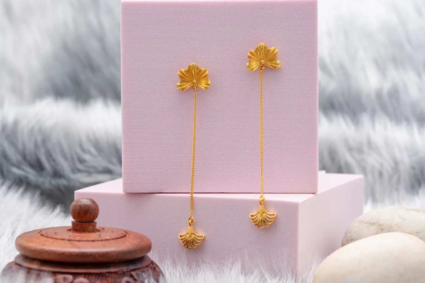 Golden Lush Drop Earrings