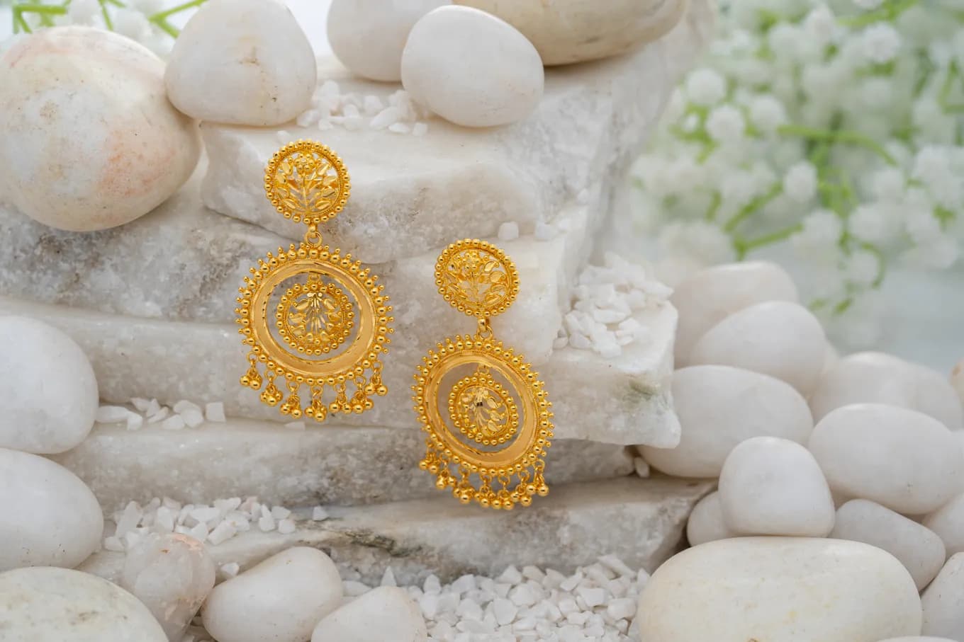 Aesthetic Gold Danglers