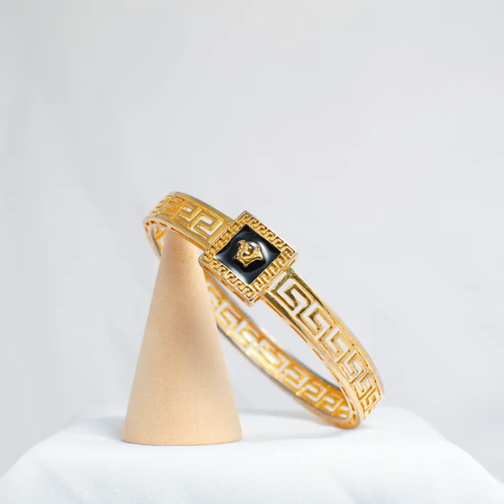 Labyrinth Silver Bangle