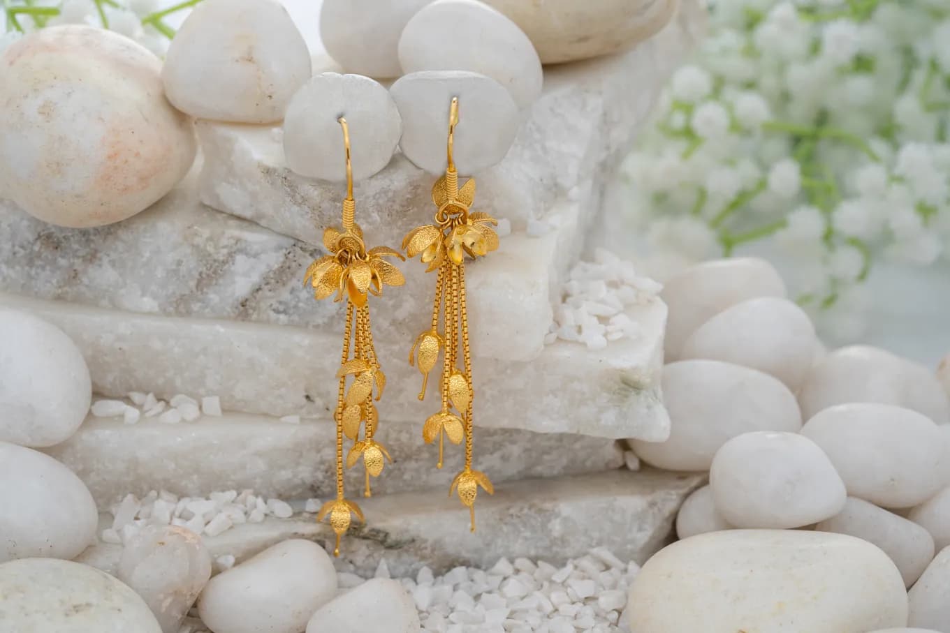 Floral Drop Earrings