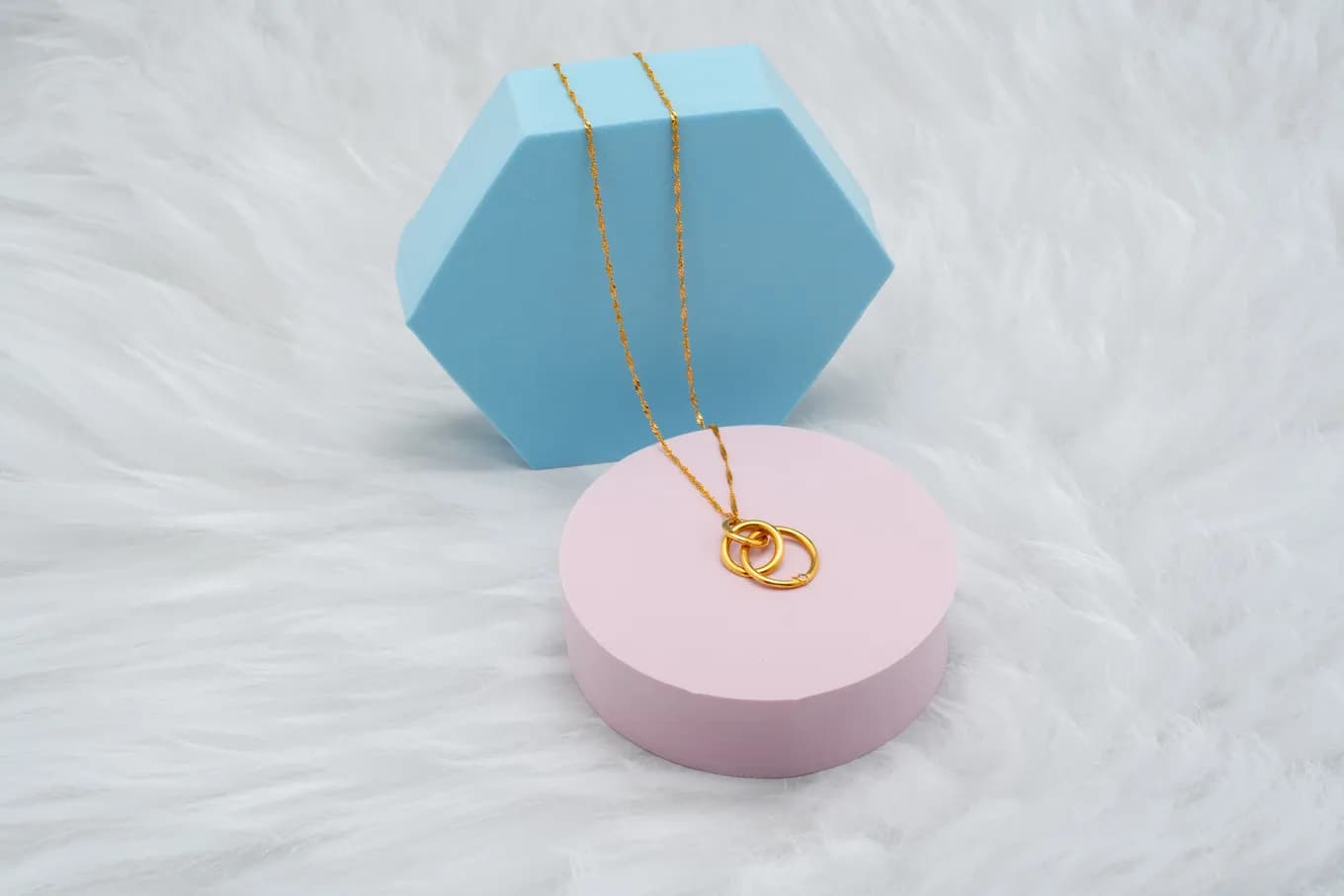 Triple Ringed GOLD PENDANT