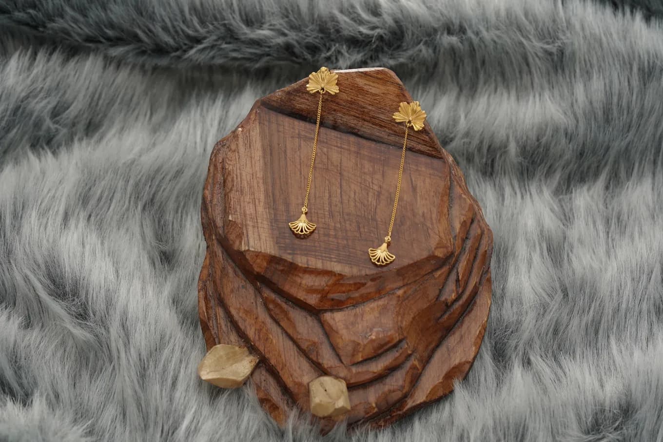 Golden Lush Drop Earrings