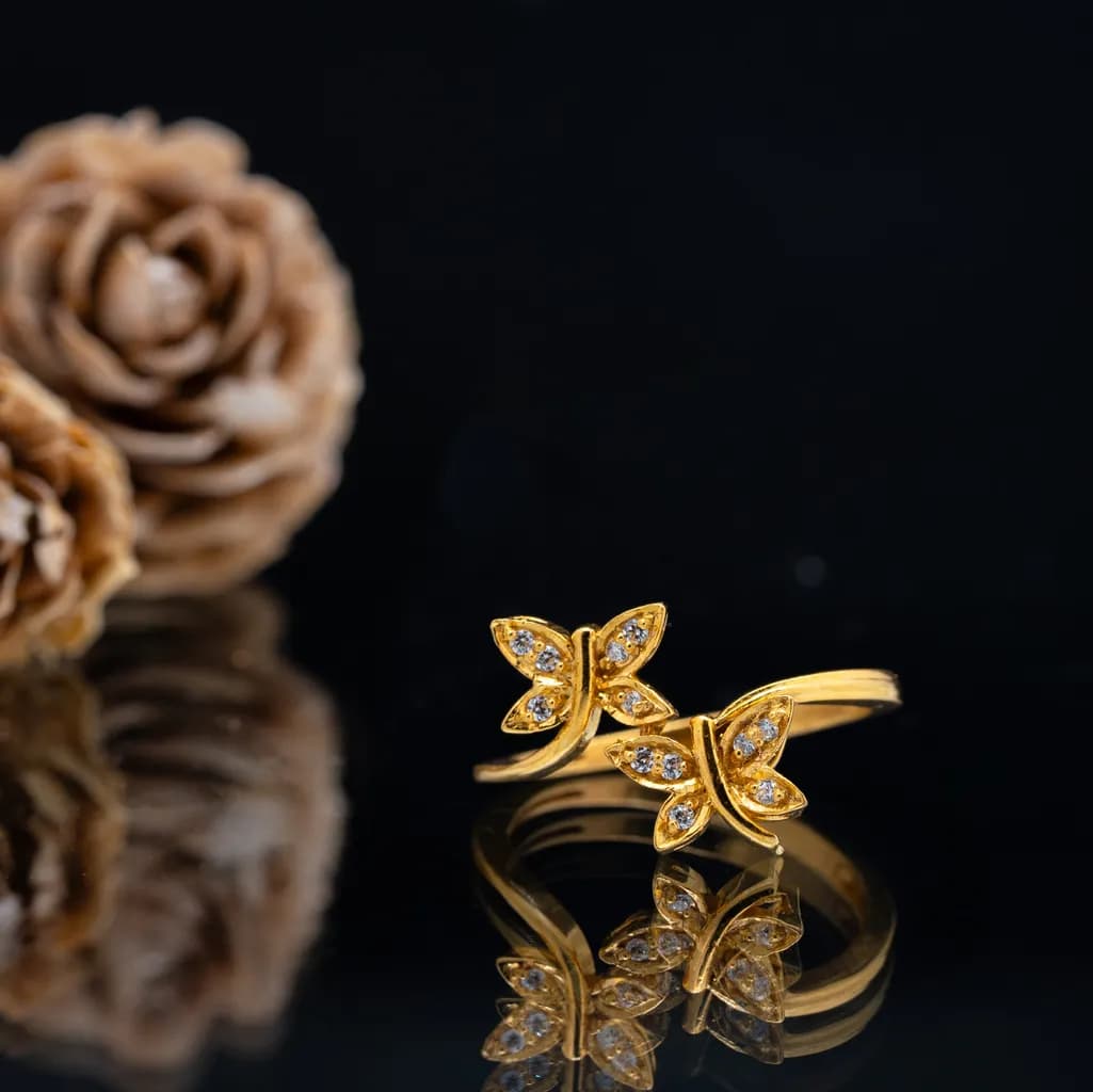 Golden Butterfly Gold Ring