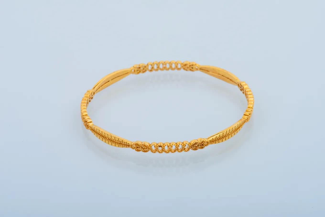 TEXTURED GOLD BANGLE