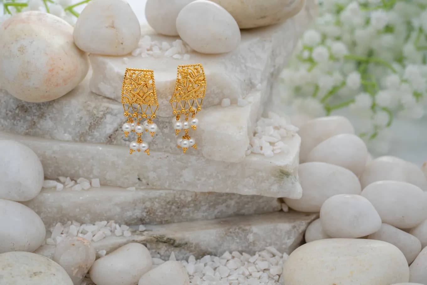 Golden Lawn Drop Earrings
