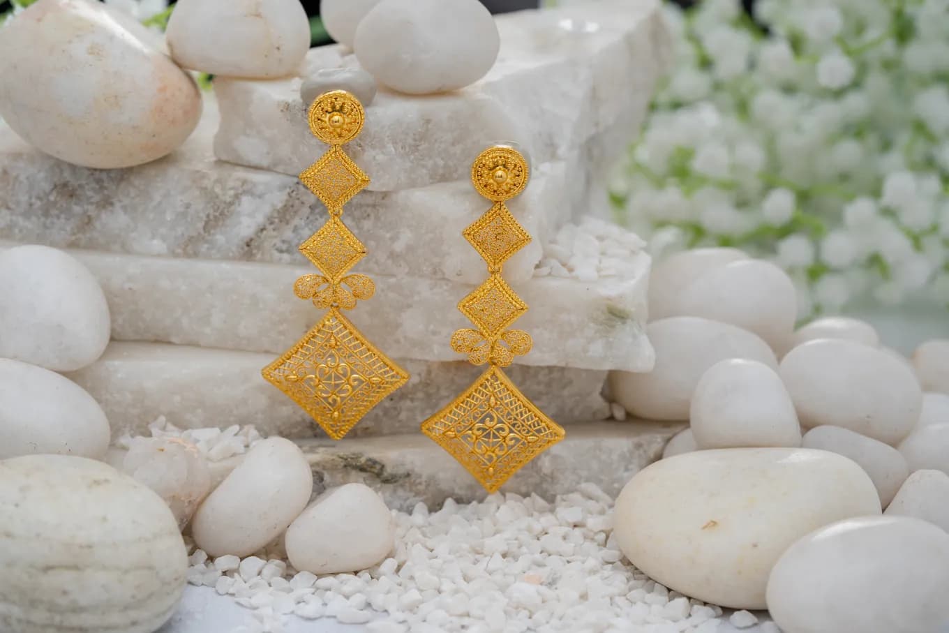 Geometric Pride Gold Earrings