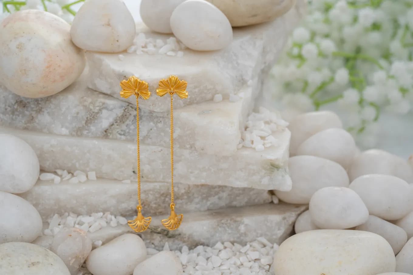 Golden Lush Drop Earrings