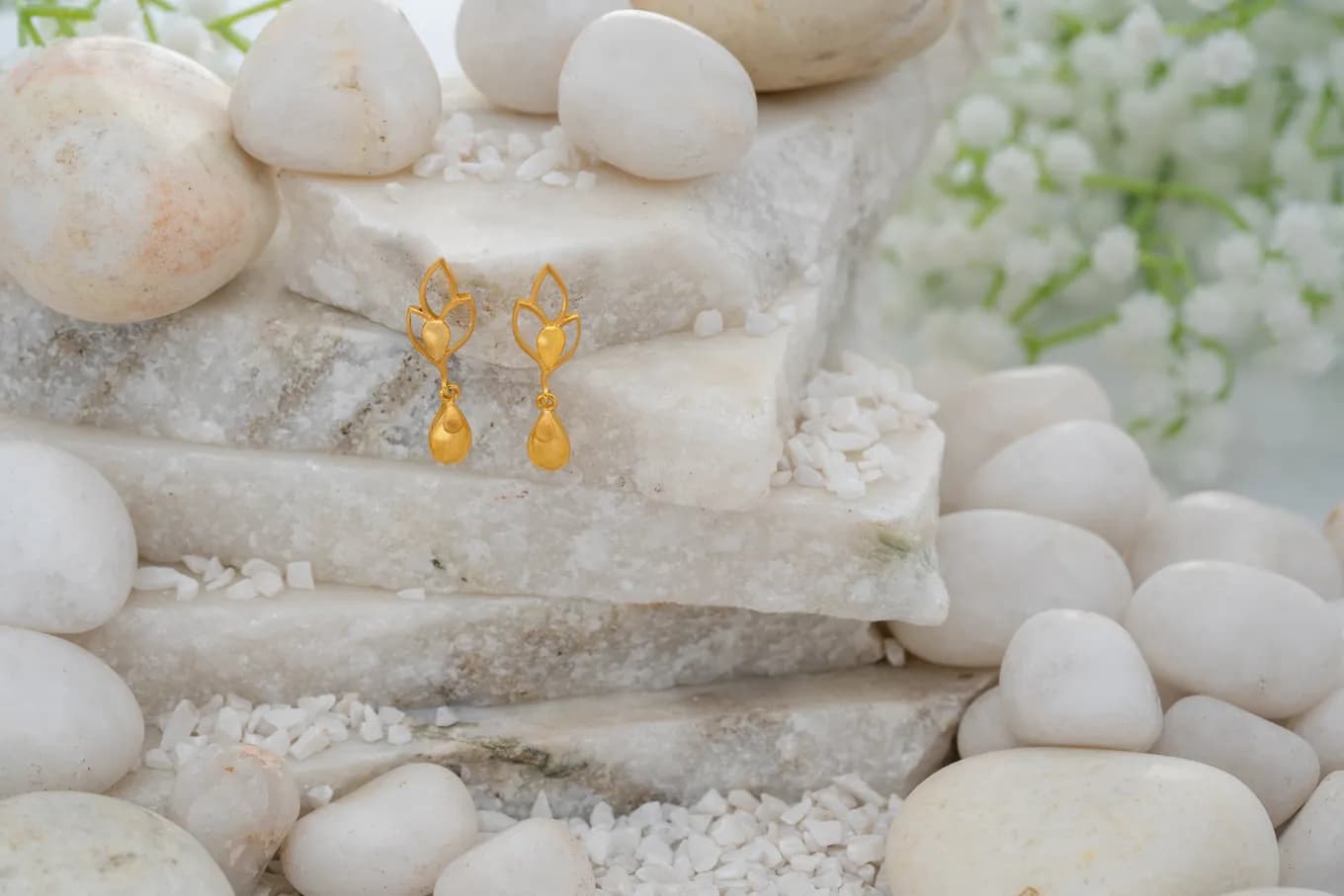 Glistening Drop Earrings