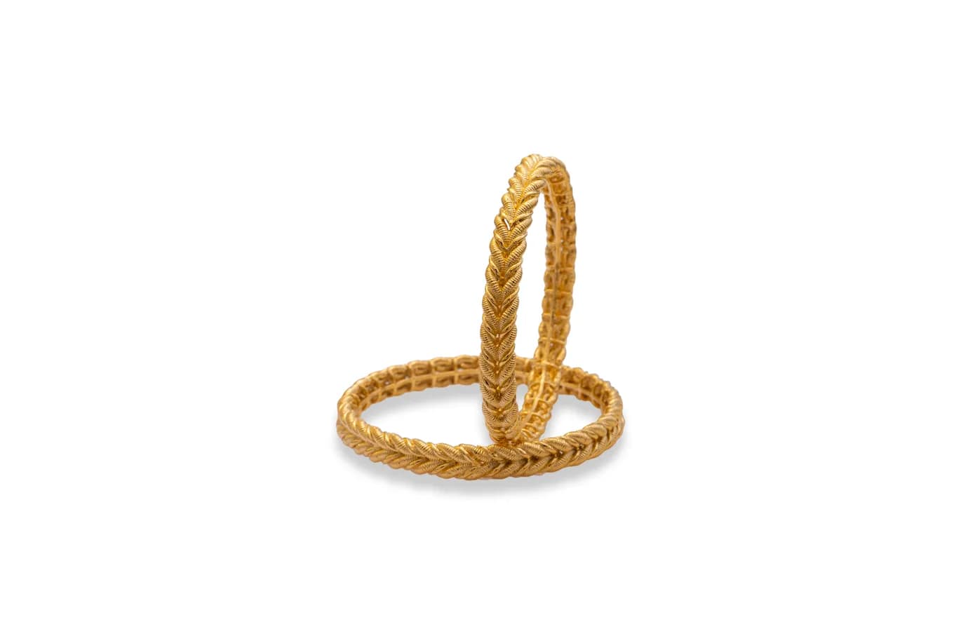 Braided Silver Bangle (Single Piece)