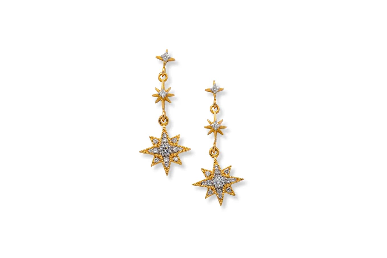CELESTIAL BEAUTY DIAMOND EARRING(18K WITH NATURAL DIAMONDS)