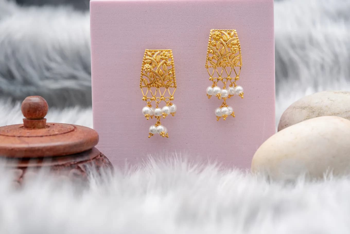 Golden Lawn Drop Earrings
