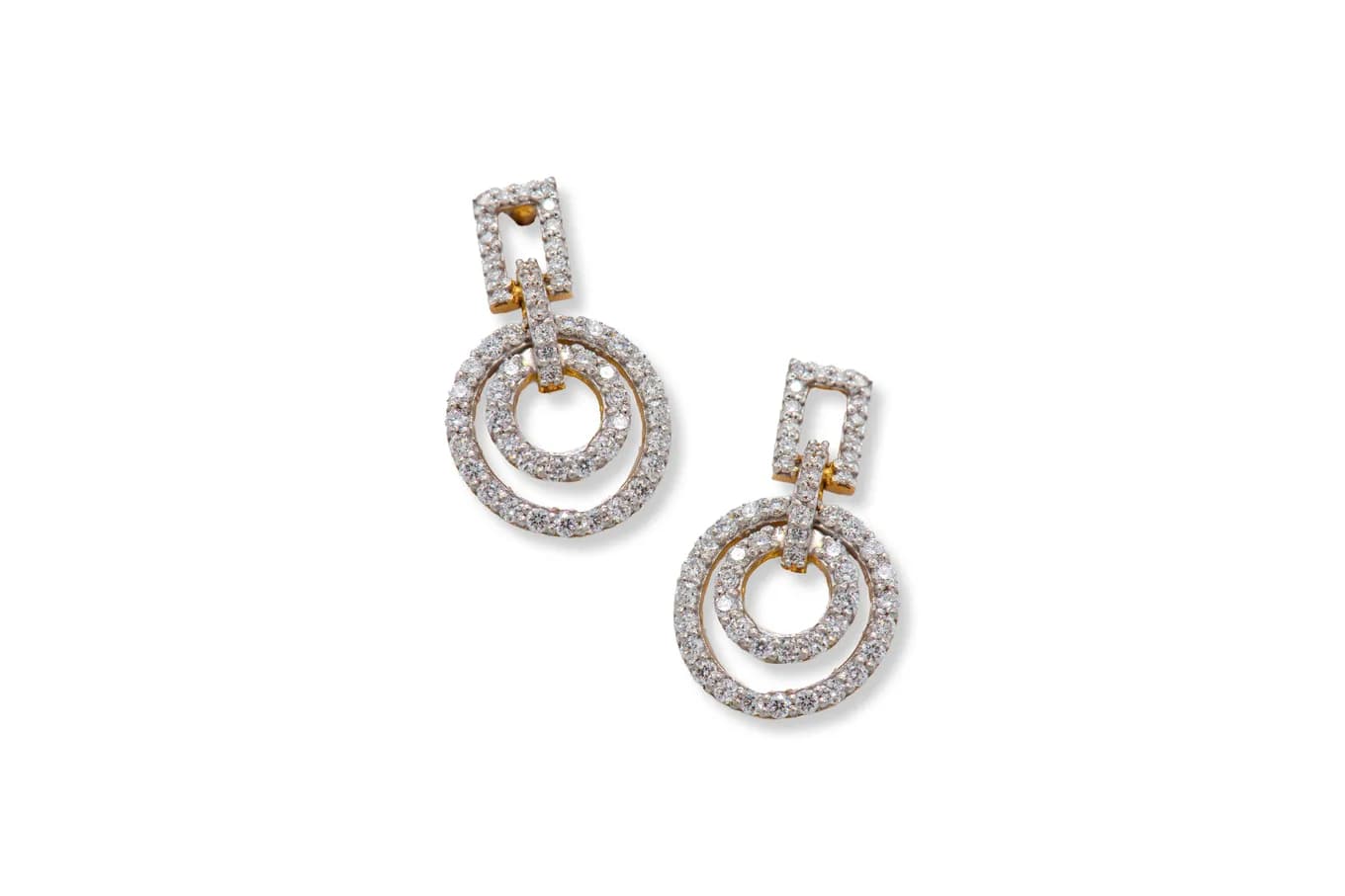 DAZZLING CIRCLES (18K WITH  NATURAL DIAMONDS)