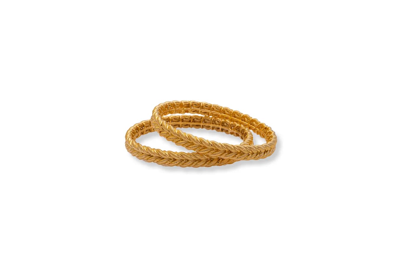 Braided Silver Bangle (Single Piece)
