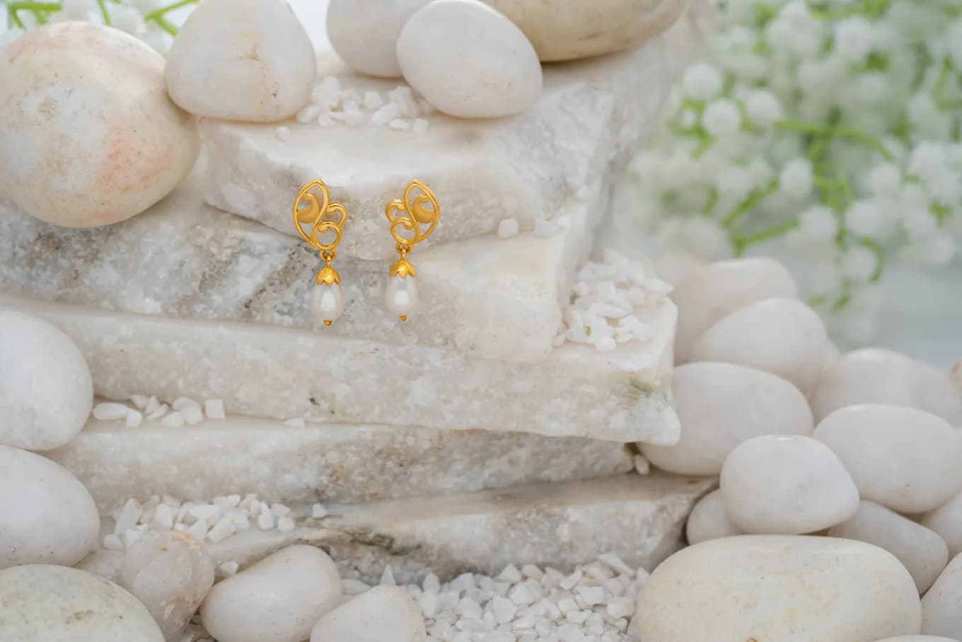 Graceful Gold Earrings