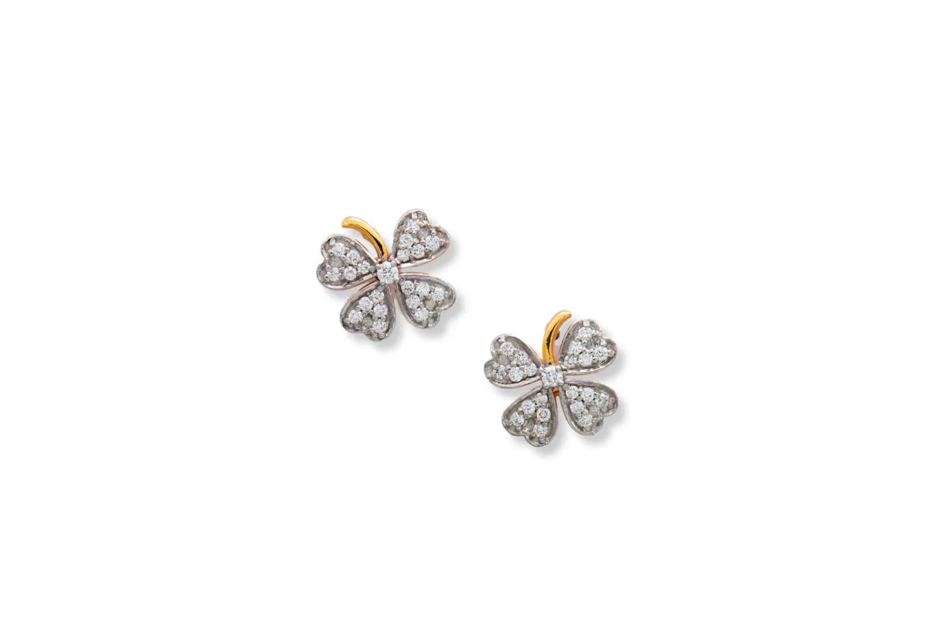 DIAMOND CLOVER LEAF (18K WITH NATURAL DIAMONDS)