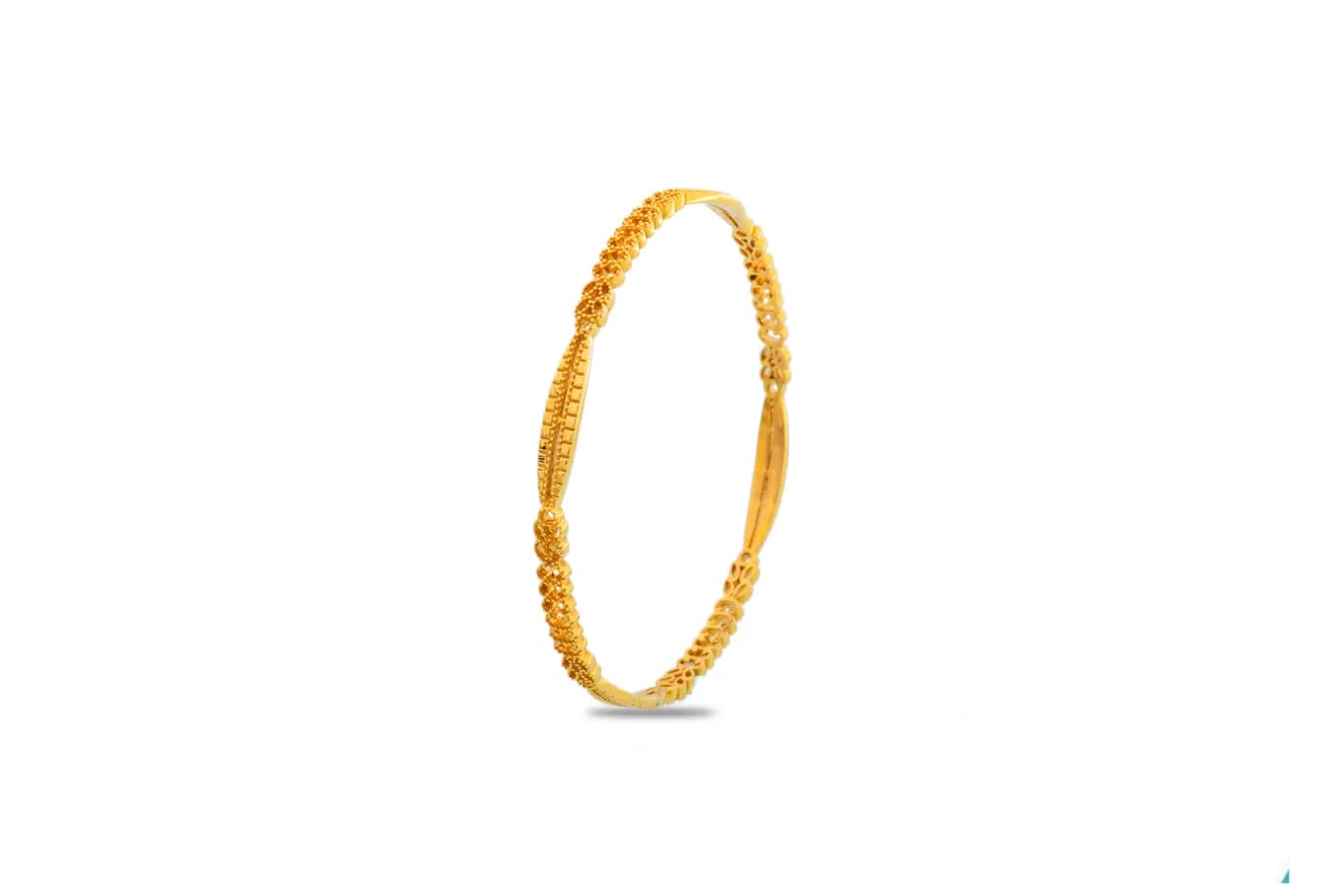 TEXTURED GOLD BANGLE