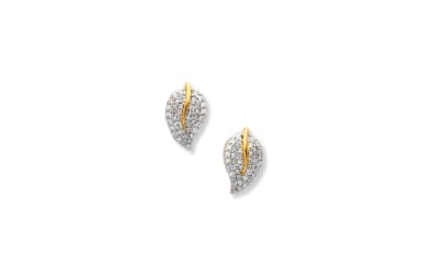 LEAFY AFFAIR DIAMOND STUD (18K WITH LAB GROWN DIAMONDS)