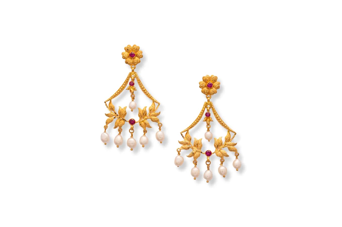Enchanting Gold Chandelier Earrings