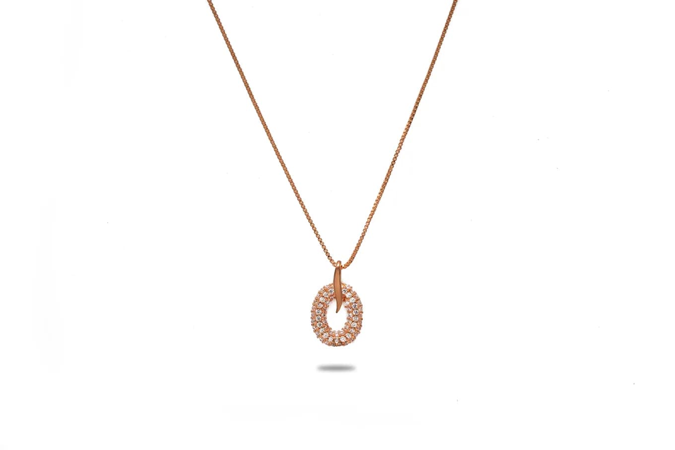 92.5 Silver Zircon Orbit Pendant