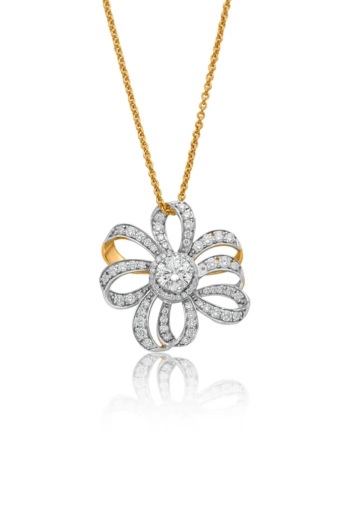 DAZZLING BLOOM(18K WITH NATURAL DIAMONDS)