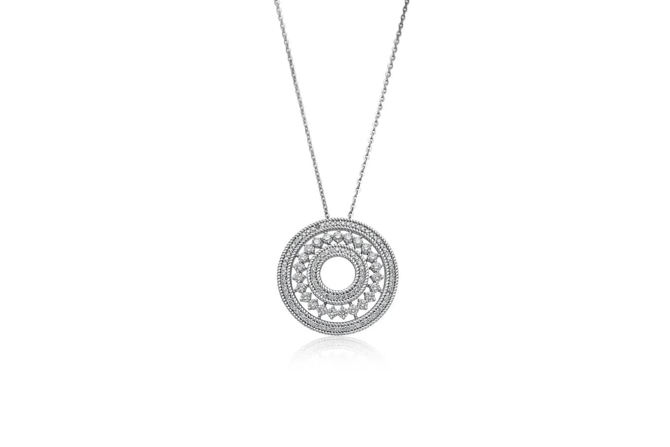 RADIANT WHIRL DIAMOND PENDANT(18K WITH NATURAL DIAMONDS)