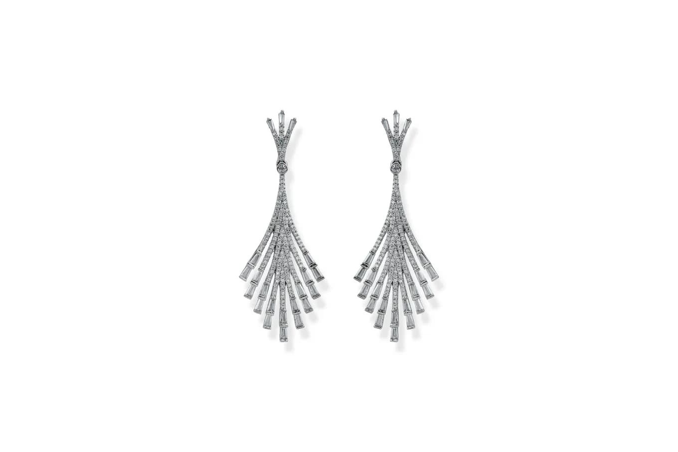 RADIANT RAYS SILVER EARRINGS