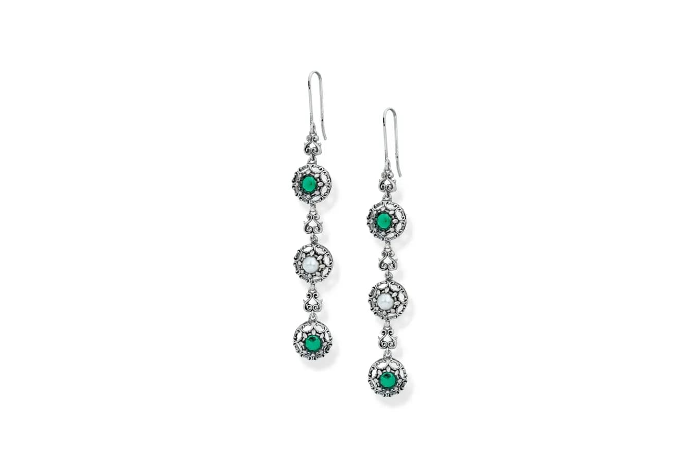 SILVER IVY DROP EARRINGS