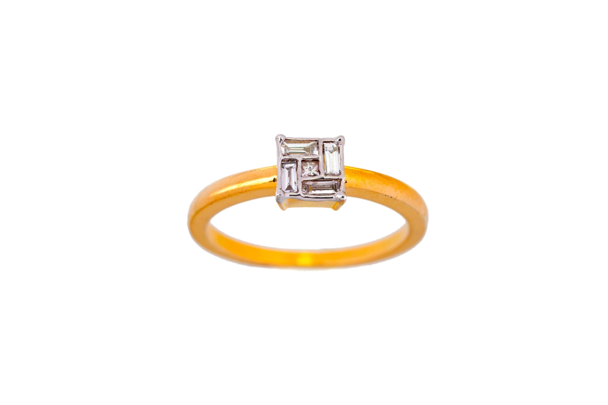 BAGUETTE BLISS DIAMOND RING(18K WITH LAB GROWN DIAMONDS)