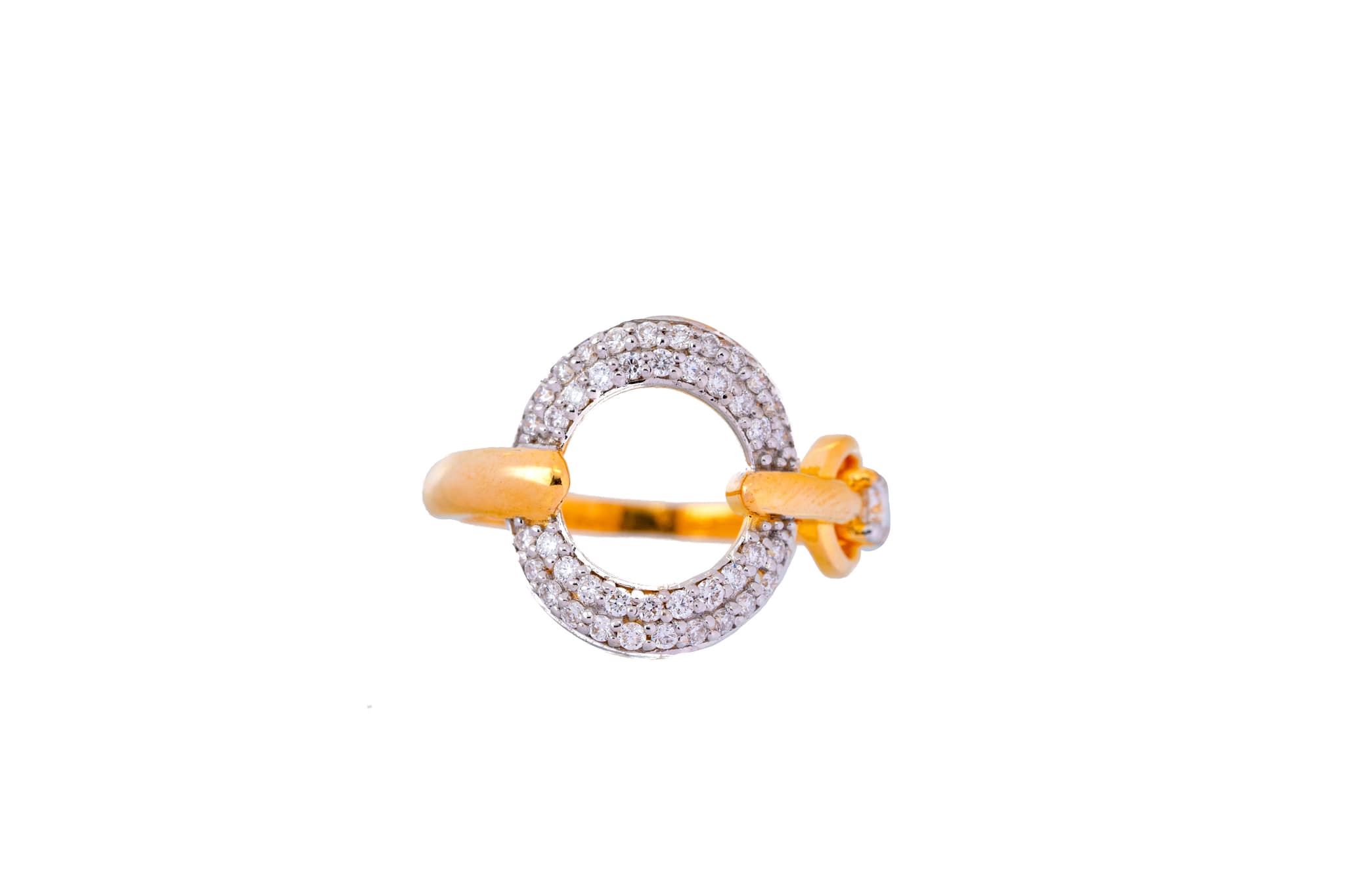 STUNNING DIAMOND SPHERE RING (14K WITH NATURAL DIAMONDS)