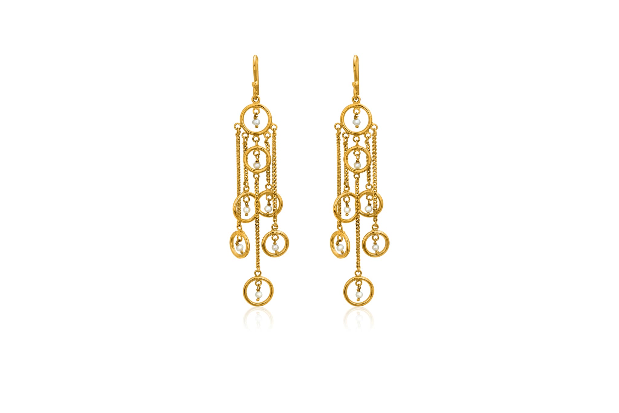 HALO TRAILS SILVER EARRINGS