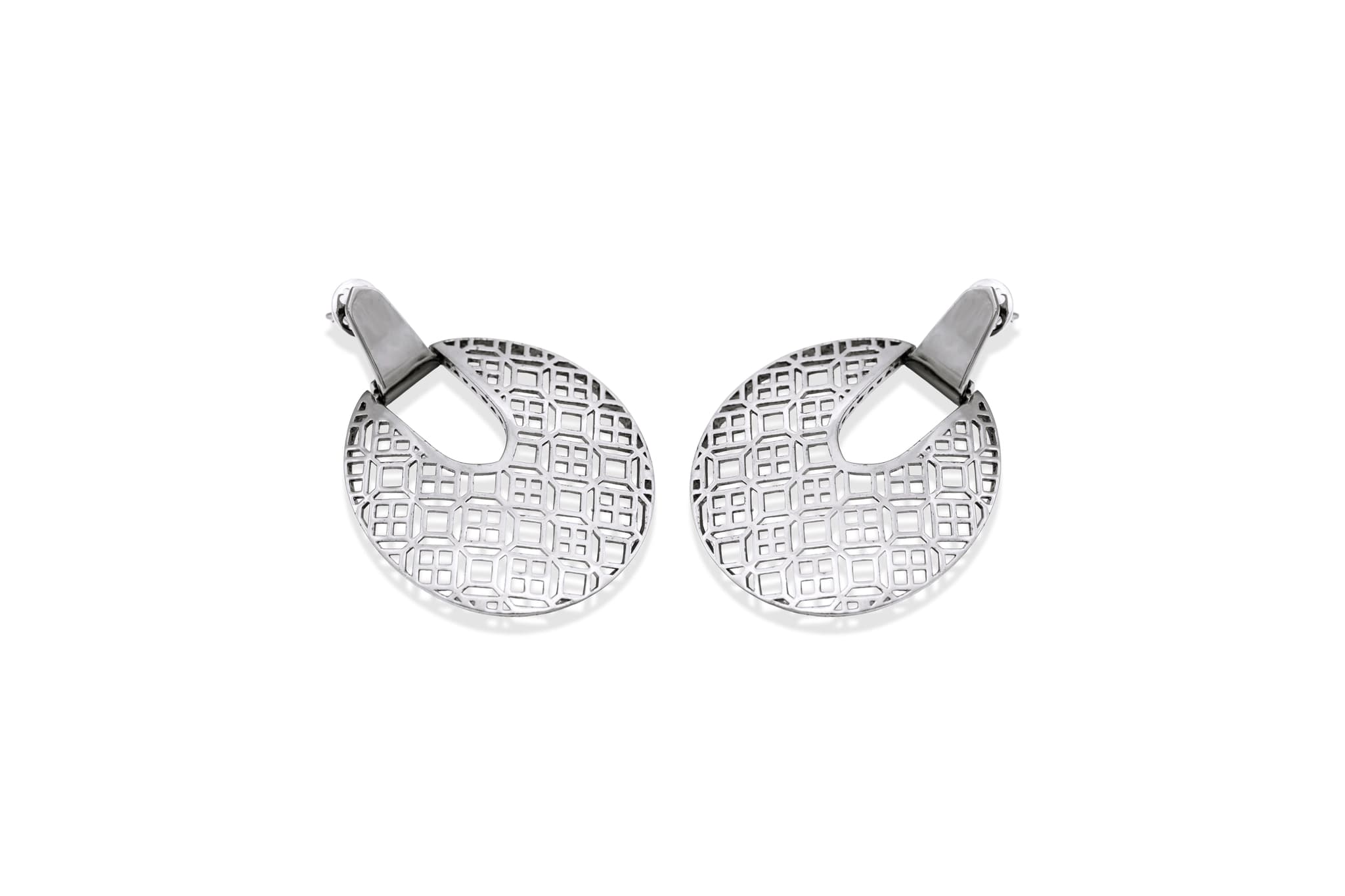 SILVER STATEMENT EARRINGS