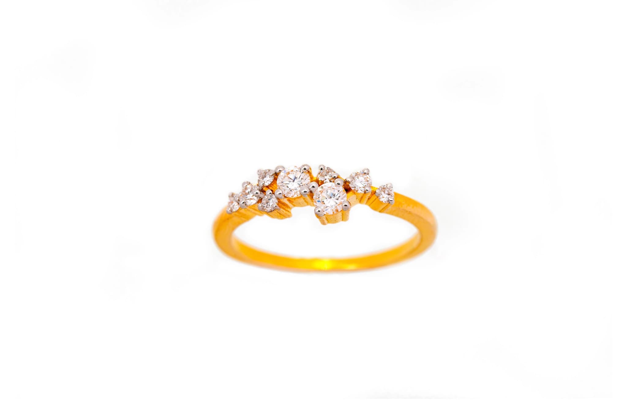 DAZZLING DIAMOND RING(14K WITH NATURAL DIAMONDS)