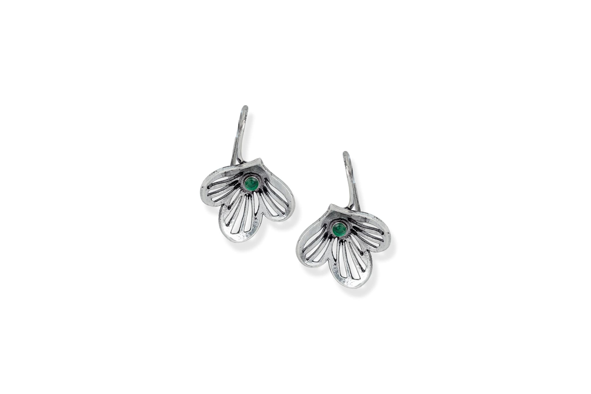 SILVER LEAF EARRINGS