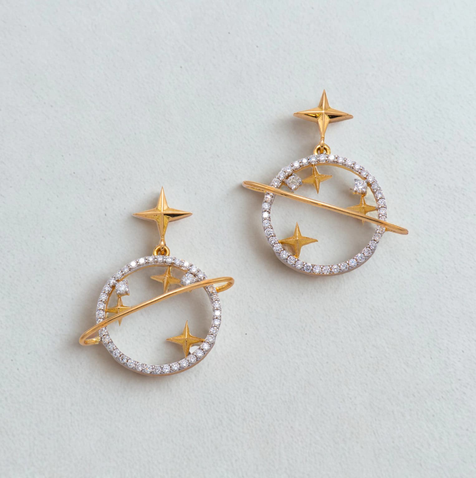 STARLIGHT WALTZ DIAMOND EARRINGS (18K WITH NATURAL DIAMONDS)