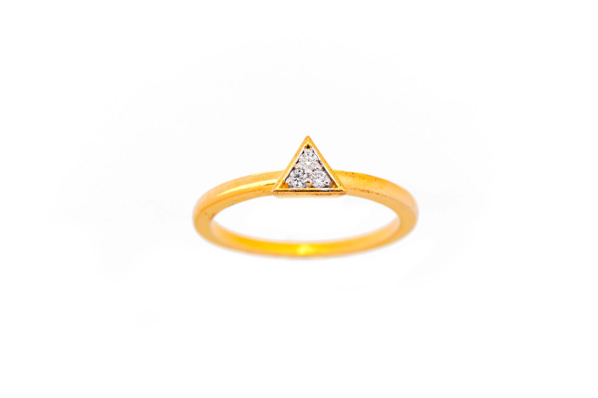 SIMPLE TERNARY (18K WITH NATURAL DIAMONDS)