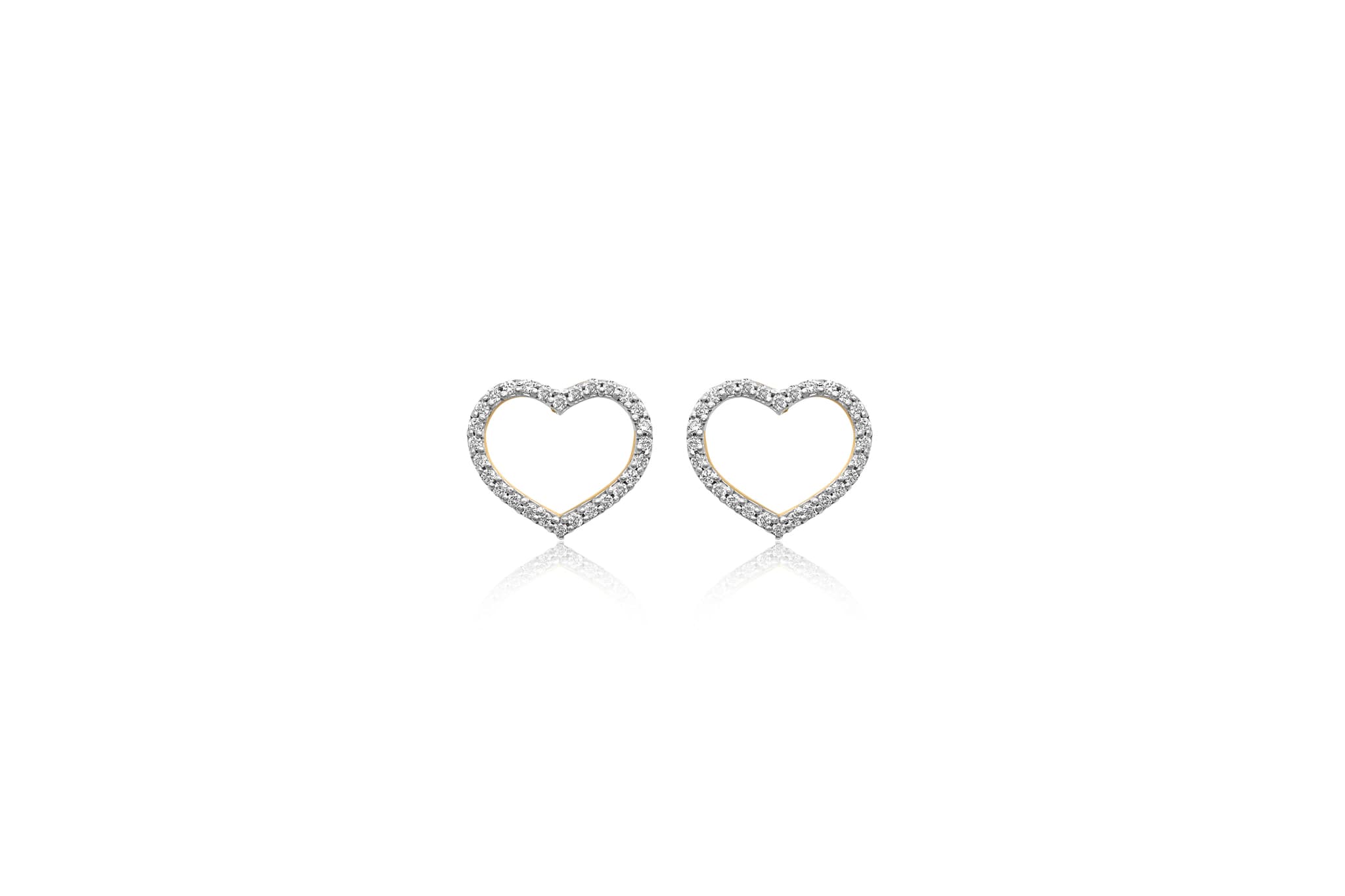 SPARKLING LOVE DIAMOND STUDS (18K WITH NATURAL DIAMONDS)