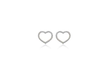 SPARKLING LOVE DIAMOND STUDS (18K WITH LAB GROWN DIAMONDS)