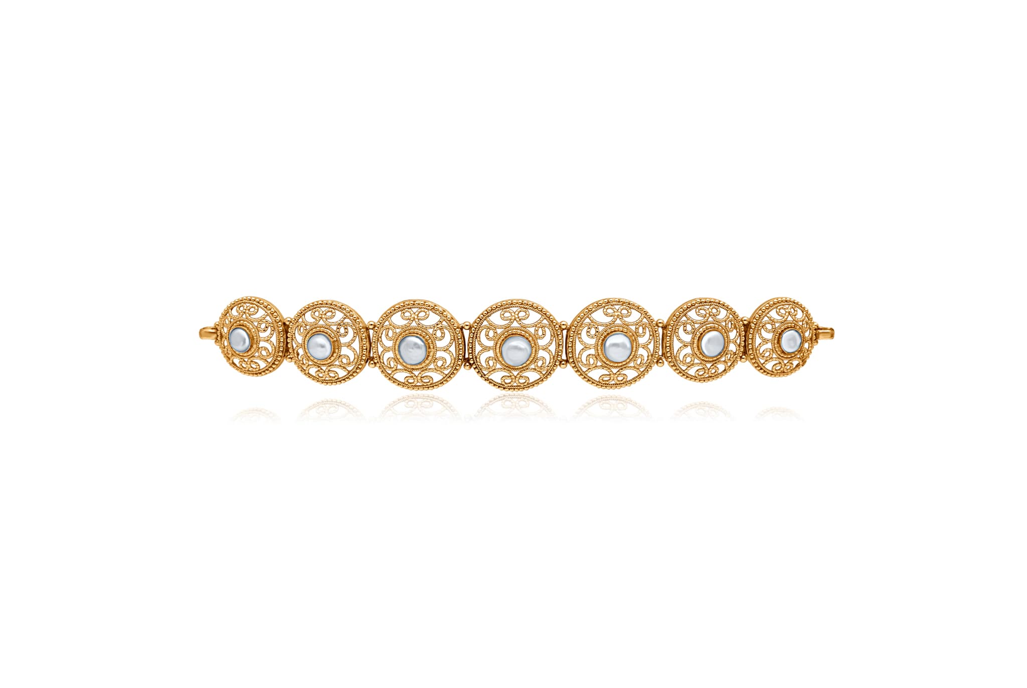CLASSIC FILIGREE GOLD CHOKER NECKLACE