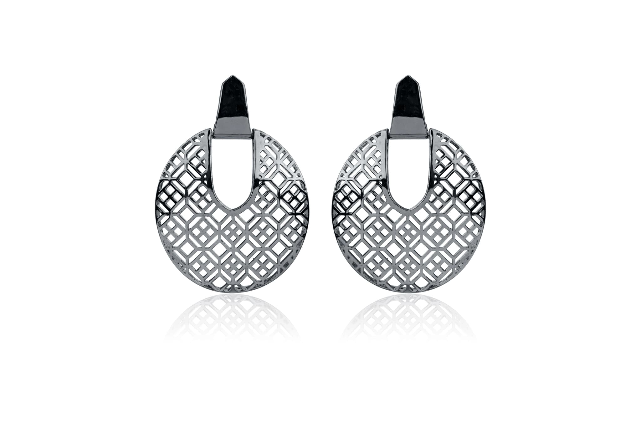 SILVER STATEMENT EARRINGS