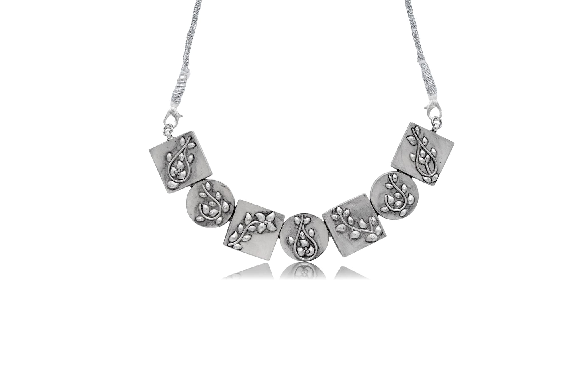 PADDOCK SILVER NECKLACE SET