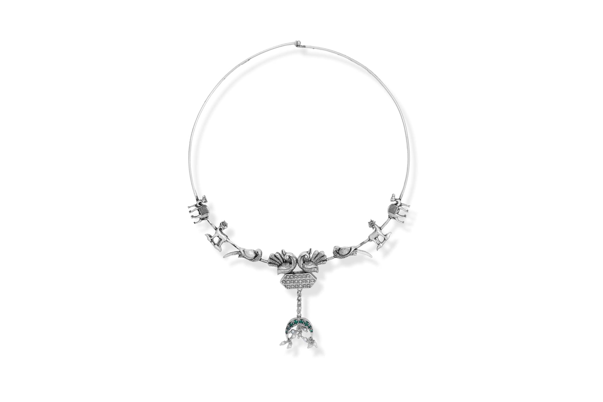 NATURE'S PARADE SILVER NECKLACE