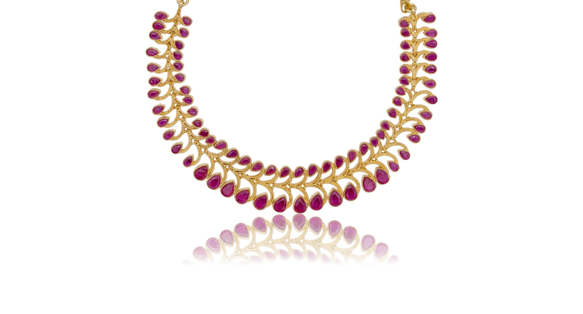 RUBY RED NECKLACE SET
