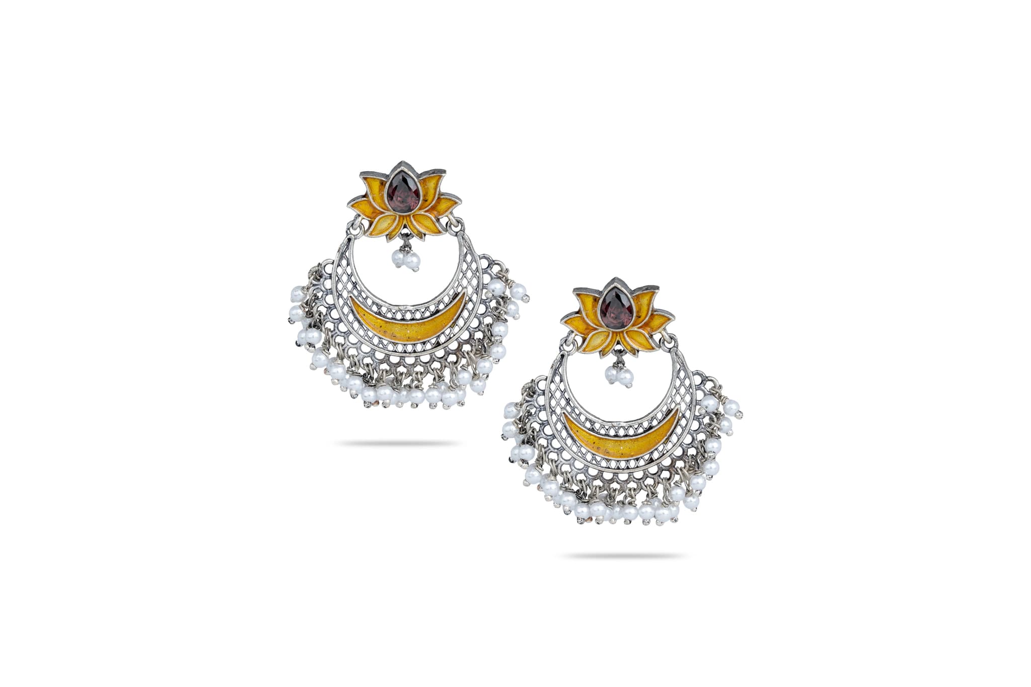 SILVER LOTUS DANGLERS