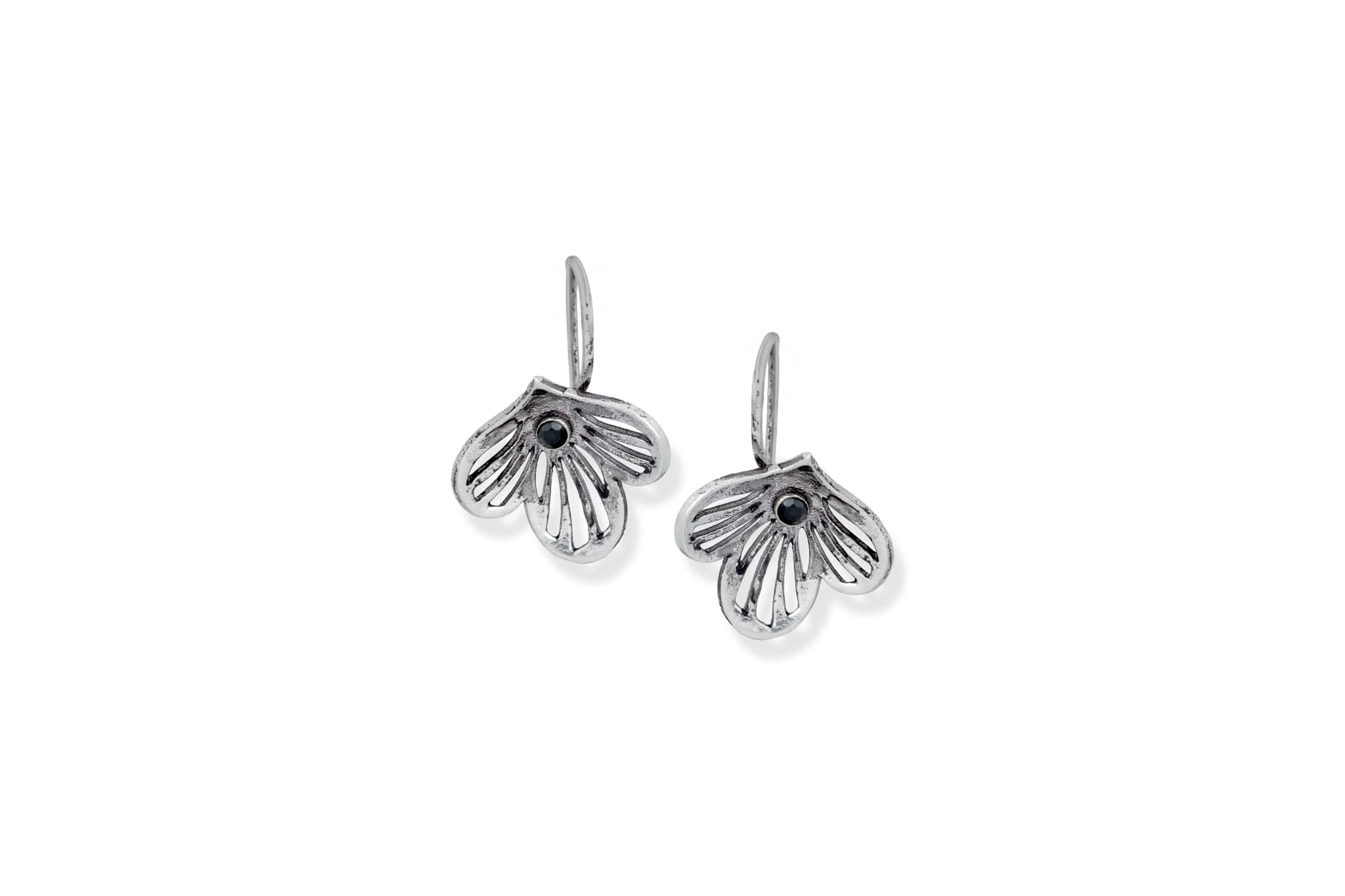 SILVER LEAF EARRINGS