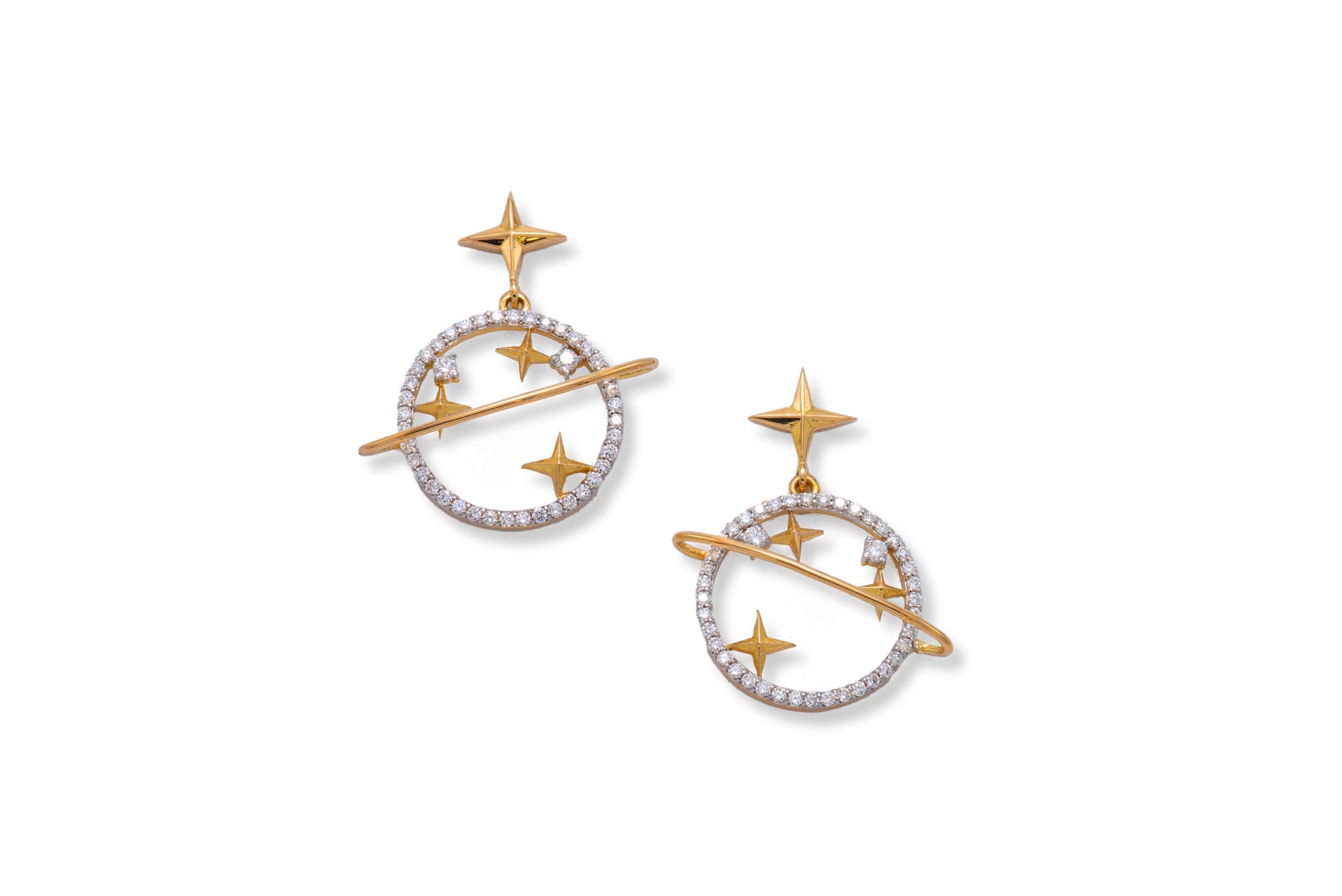 STARLIGHT WALTZ DIAMOND EARRINGS (18K WITH NATURAL DIAMONDS)