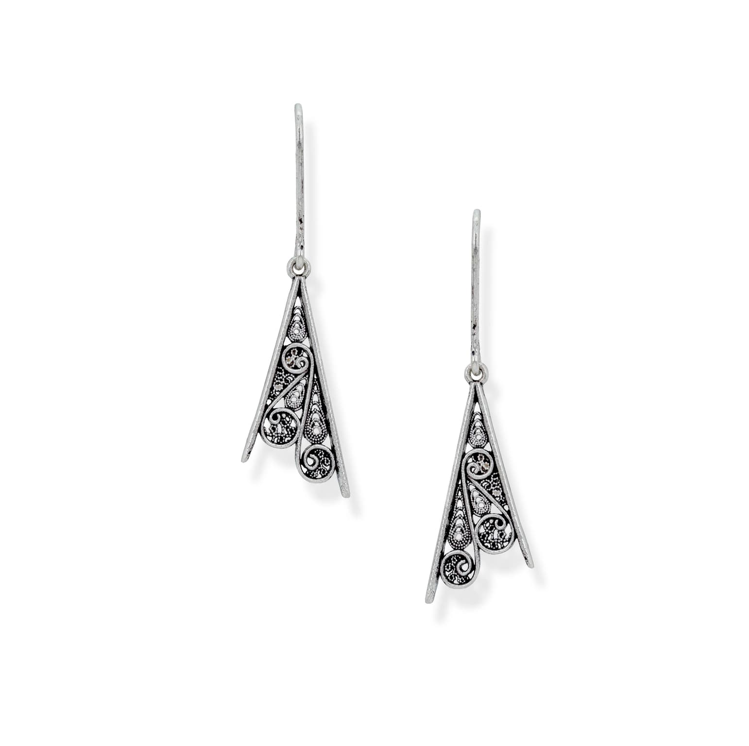 SILVERY BEAUTY DROP EARRINGS